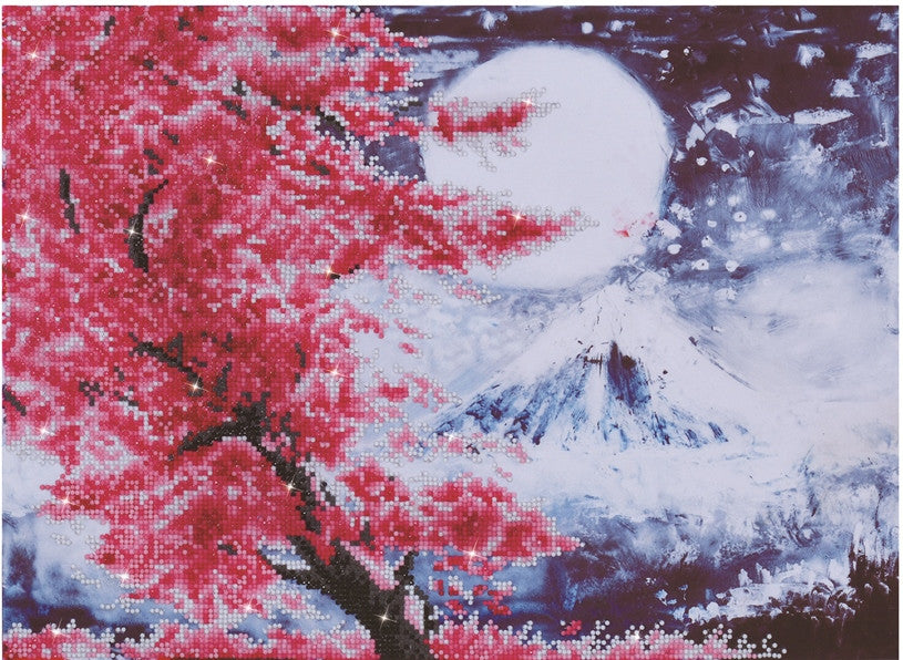 Montaña de los cerezos en flor de Diamond Dotz