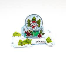 Tonic Studios Wonderful Wishes Stamps Christmas Snow Globe