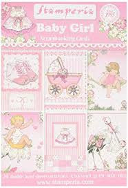 Stamperia Baby Girl Scrapbooking-kaarten