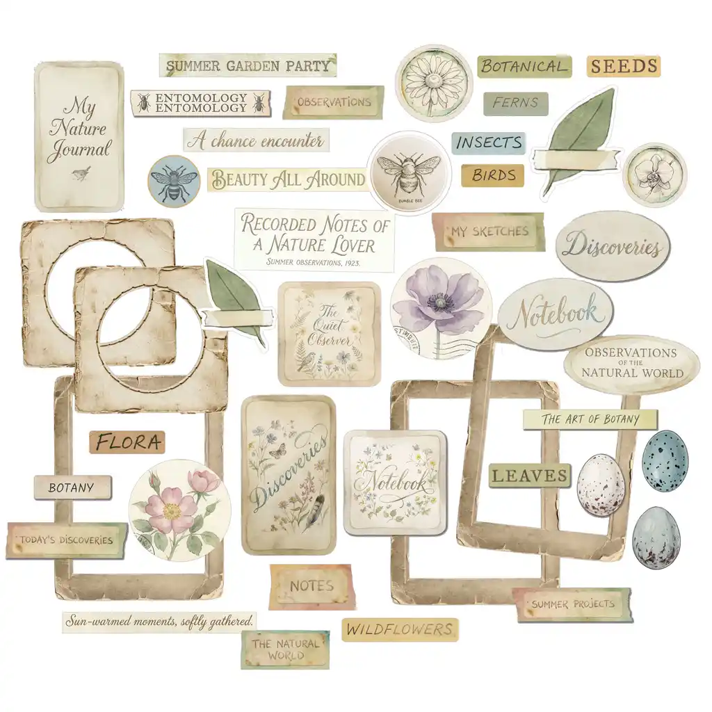 49 & Market The Quiet Observer Chipboard Set