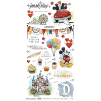 49 & Market Mouse & Co. 6 x 12 Essential Rub-on Transfer Set
