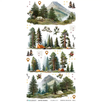 49 & Market Campfire Memories 6 x 12 Essential Rub-on Transfer Set