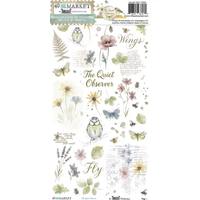 49 & Market The Quiet Observer 6 x 12 Blendable Rub-on Transfer Set