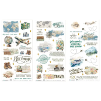 49 & Market Travel Diaries 6 x 12 Rub-On Transfer Set