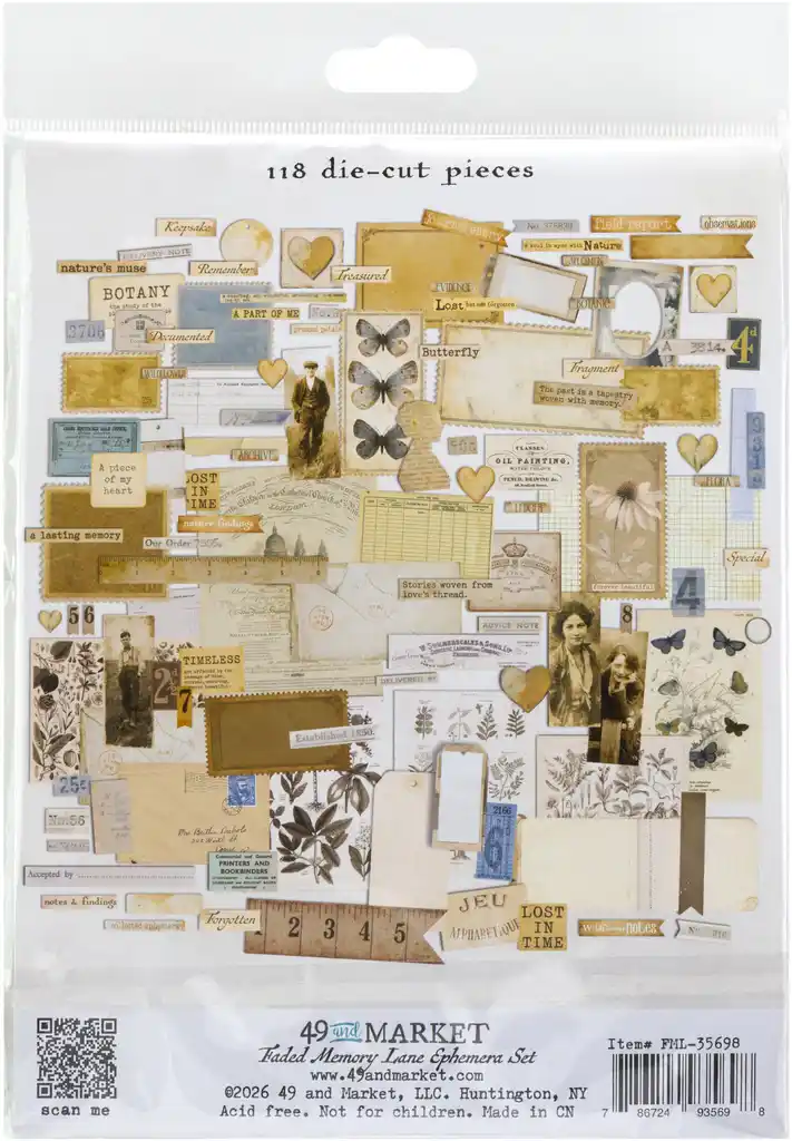 49 & Market Faded Memory Lane Ephemera Set