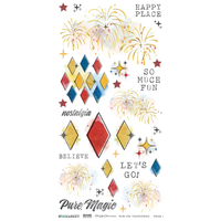 49 & Market Mouse & Co. 6 x 12 Blendable Rub-on Transfer Set