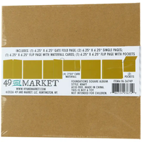 49 & Market Foundations Essential Square Album - Kraft (w/pages)