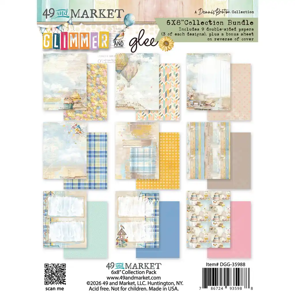 49 & Market Glimmer and Glee 6 x 8 Collection Pack