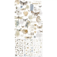 49 & Market Faded Memory Lane Blendable 6 x 12 Rub-On Transfer Set