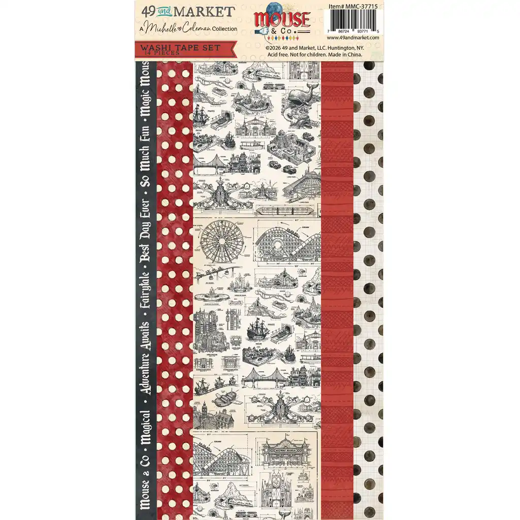 49 & Market Mouse & Co.Washi Sheets