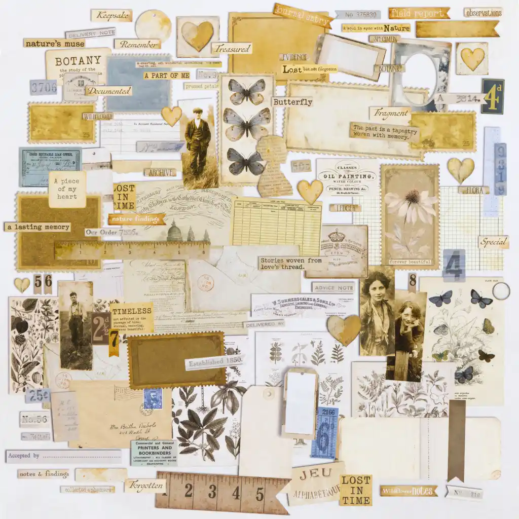 49 & Market Faded Memory Lane Ephemera Set