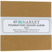 49 & Market Foundations Essential Square Album - Kraft (w/pages)