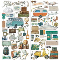 49 & Market Travel Diaries Laser Cut Elements