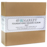 49 & Market Foundations Essential Square Album - Kraft (w/pages)