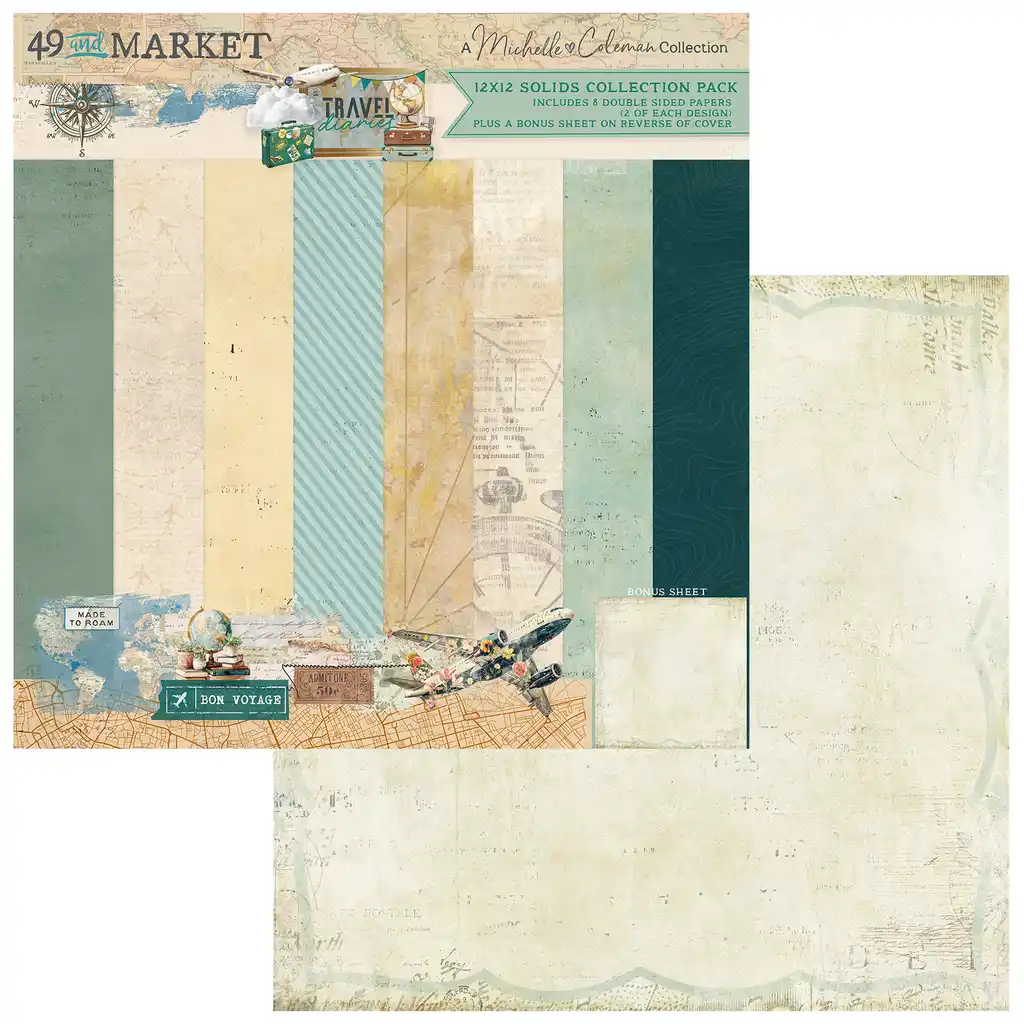 49 & Market Travel Diaries 12x12 Solids Collection Pack