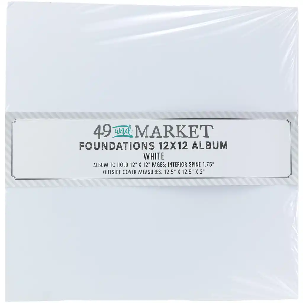 49 & Market Foundations Essential 12 x 12 Album - Kraft (w/pages)