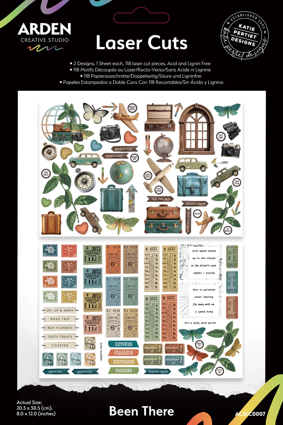 Arden Creative Studio Been There Laser Cut Elements
