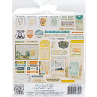49 & Market Travel Diaries Chipboard Elements