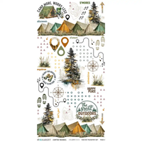 49 & Market Campfire Memories 6 x 12 Blendable Rub-on Transfer Set