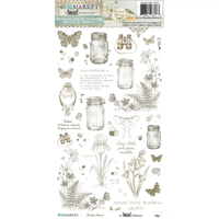 49 & Market The Quiet Observer 6 x 12 Essential Rub-on Transfer Set