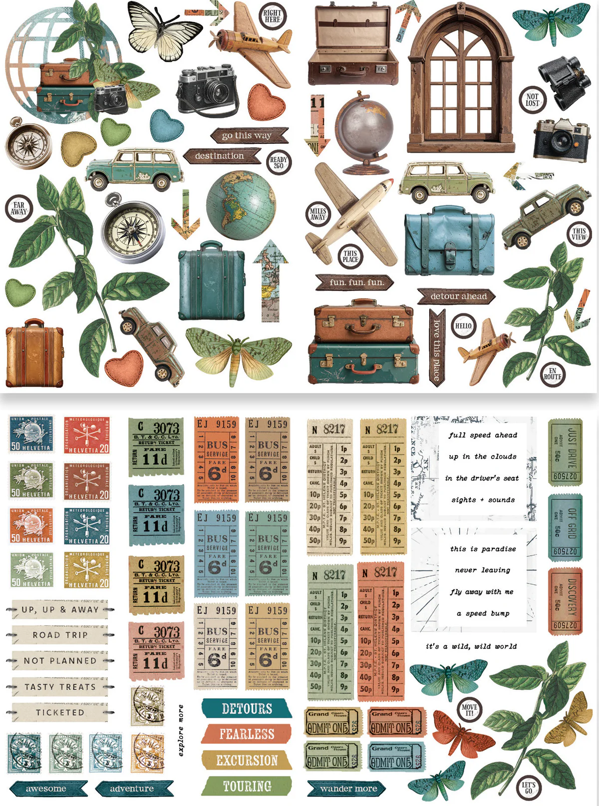 Arden Creative Studio Been There Laser Cut Elements