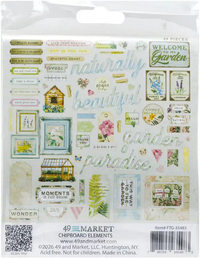 49 & Market From The Garden Chipboard Elements