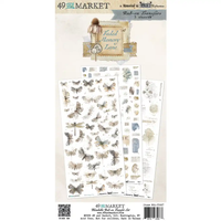 49 & Market Faded Memory Lane Blendable 6 x 12 Rub-On Transfer Set