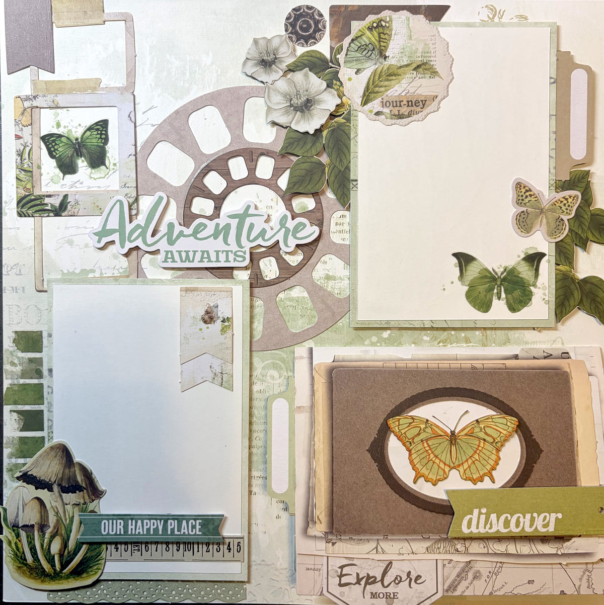 Our Happy Place left 12x12 page