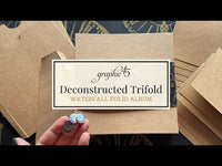 Graphic 45 Deconstructed Trifold Waterfall Folio Album - Kraft