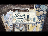 Graphic 45 The Beach Is Calling Rub-On Transfer Set
