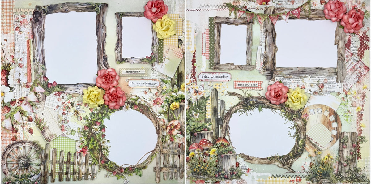 Strawberry Summer full two-page layout