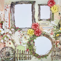 Strawberry Summer left 12x12 page