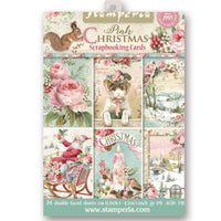 Stamperia Pink Christmas Scrapbooking Cards
