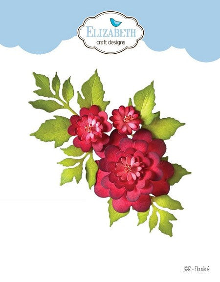 Juego de 6 troqueles florales Elizabeth Craft