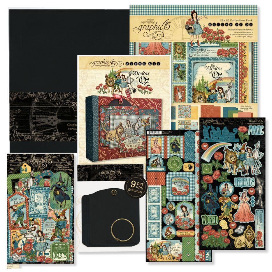 Graphic 45 Wonder of Oz - Accordion Tag Album 2026 Kit 2